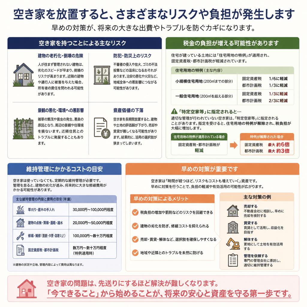 2. 空き家を放置するリスク
