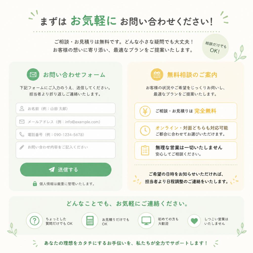 7. お問い合わせ・無料相談のご案内