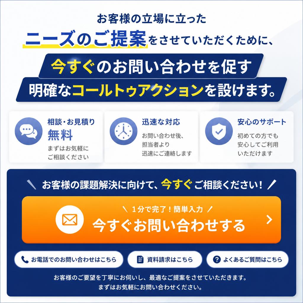 今すぐお問い合わせ！