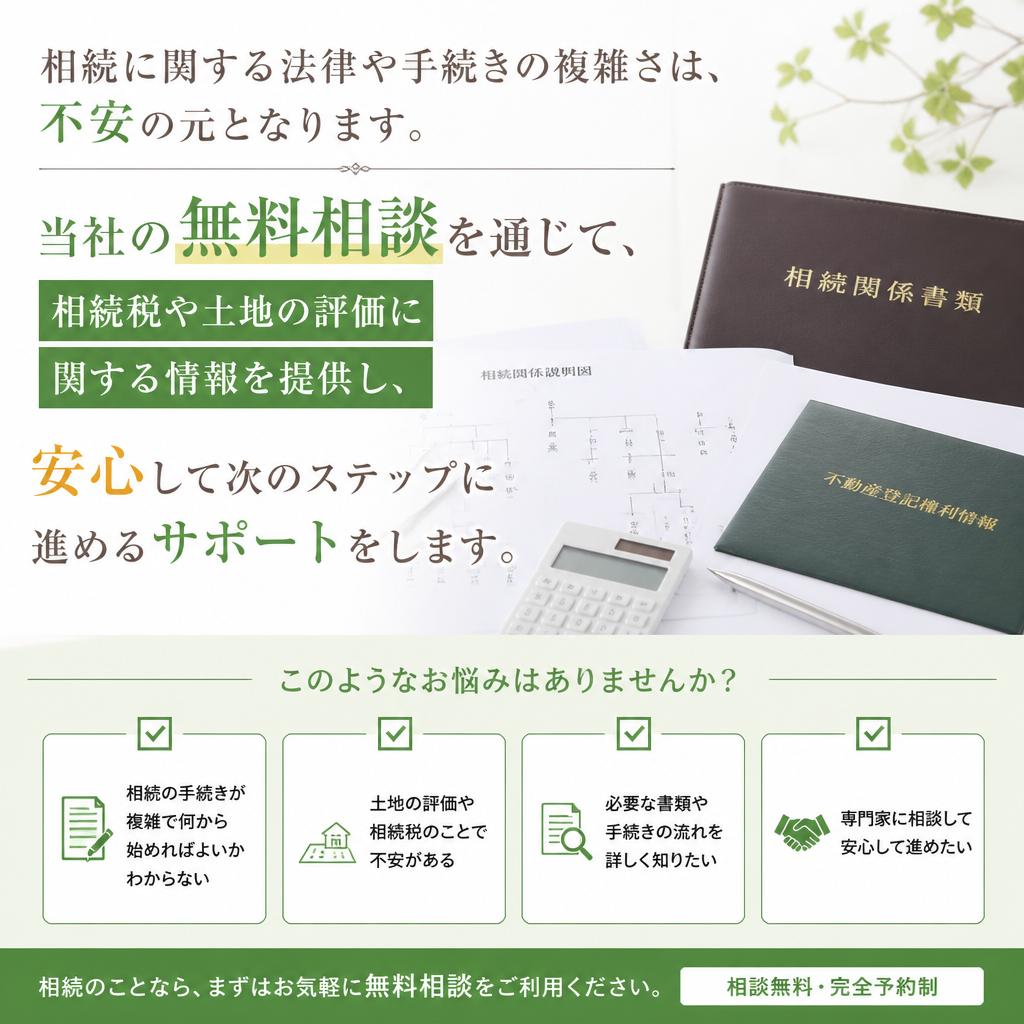 相続に伴う不安を解消
