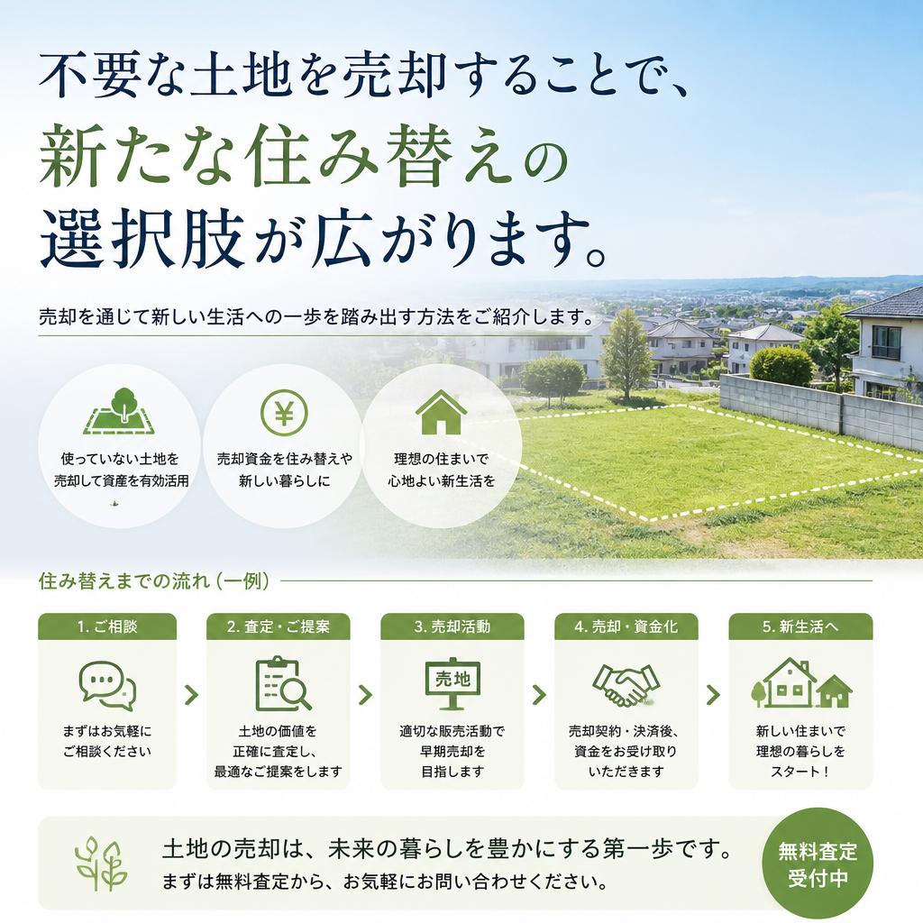 住み替えのチャンスを生む売却