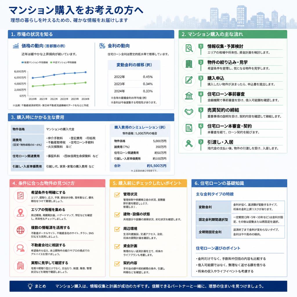 マンション購入のサポート