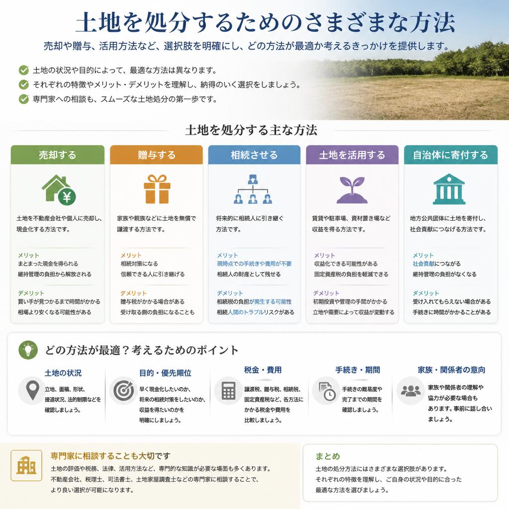 不要土地の処分方法