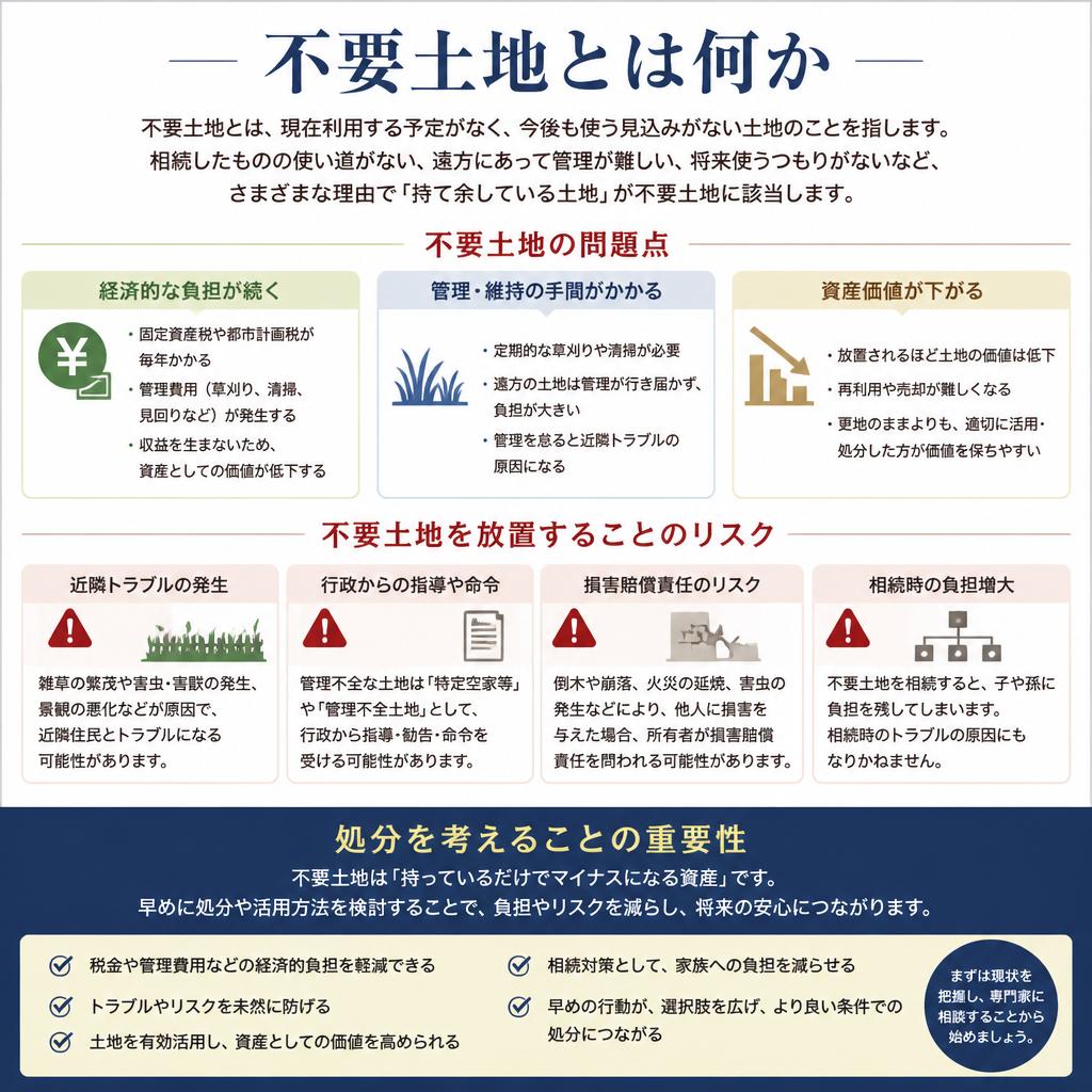 不要土地の定義と問題点