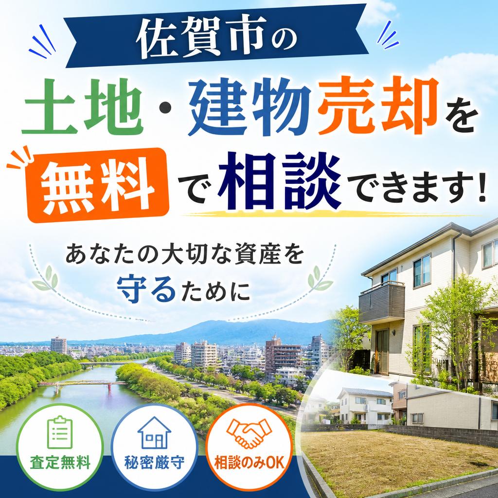 佐賀市の土地・建物売却を無料で相談できます！あなたの大切な資産を守るために