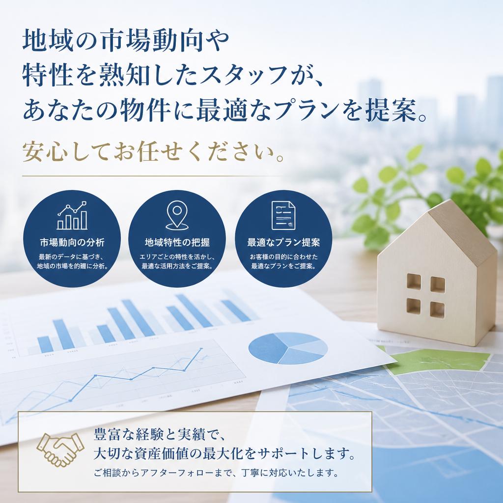 佐賀市の不動産動向を把握したプロがいます
